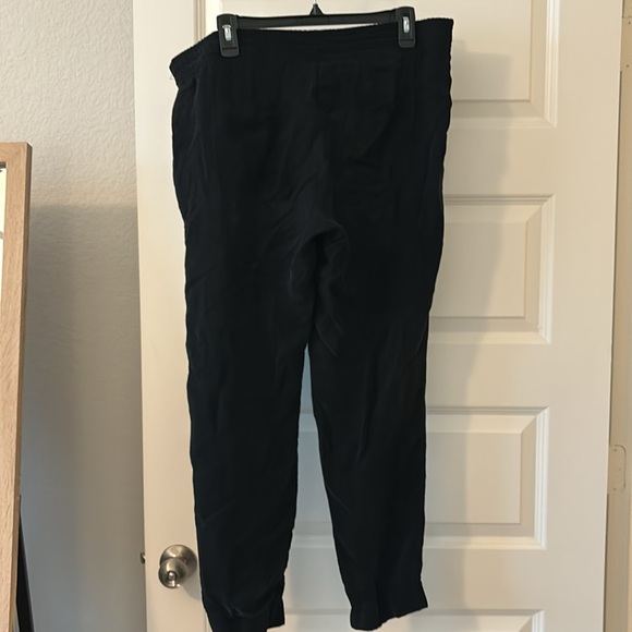 Nation LTD black rayon joggers SZ M made in LA silky texture pull on pants chic - Picture 14 of 16